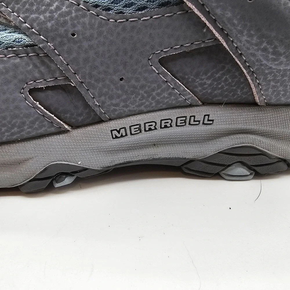 Merrell Waterproof Shoes Womens Size‎ 5 Gray Blue Athletic Hiking Trail Comfort